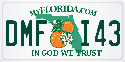 FL license plate DMFI43