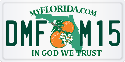 FL license plate DMFM15