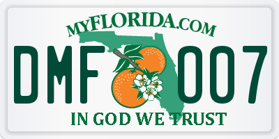 FL license plate DMFO07