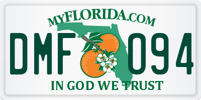 FL license plate DMFO94