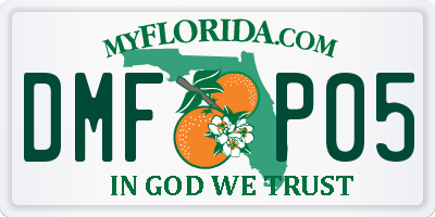 FL license plate DMFP05