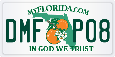 FL license plate DMFP08