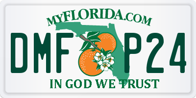 FL license plate DMFP24
