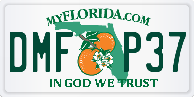 FL license plate DMFP37