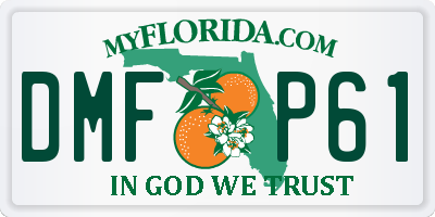 FL license plate DMFP61