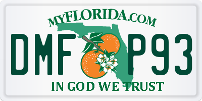 FL license plate DMFP93
