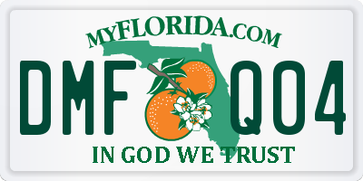 FL license plate DMFQ04