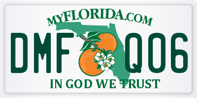 FL license plate DMFQ06