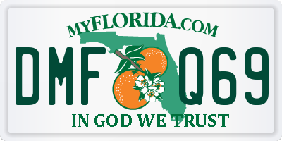FL license plate DMFQ69