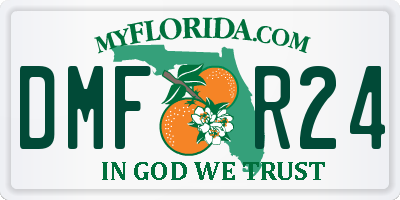 FL license plate DMFR24