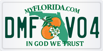 FL license plate DMFV04