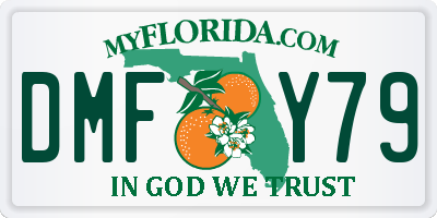 FL license plate DMFY79