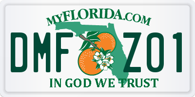 FL license plate DMFZ01