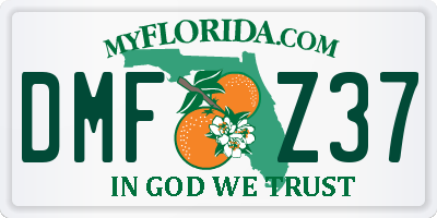 FL license plate DMFZ37