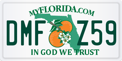 FL license plate DMFZ59