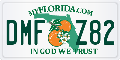FL license plate DMFZ82