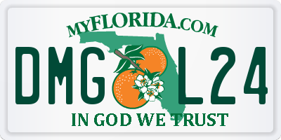 FL license plate DMGL24