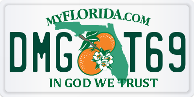 FL license plate DMGT69
