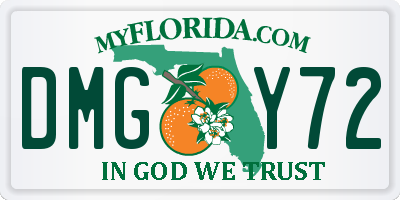 FL license plate DMGY72