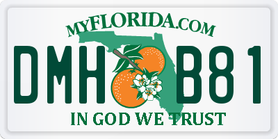 FL license plate DMHB81