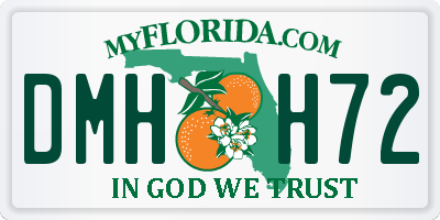 FL license plate DMHH72