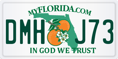 FL license plate DMHJ73