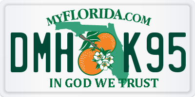 FL license plate DMHK95