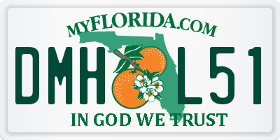 FL license plate DMHL51