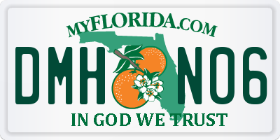 FL license plate DMHN06