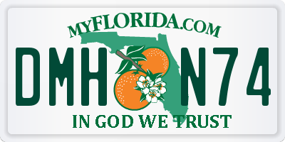 FL license plate DMHN74