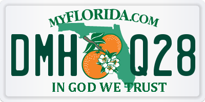 FL license plate DMHQ28