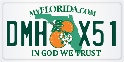 FL license plate DMHX51