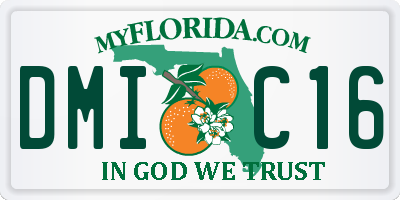 FL license plate DMIC16