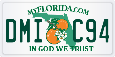 FL license plate DMIC94