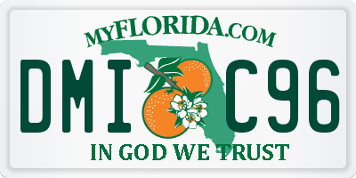 FL license plate DMIC96