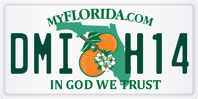 FL license plate DMIH14