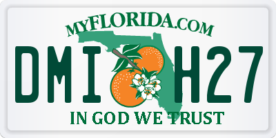 FL license plate DMIH27
