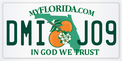 FL license plate DMIJ09