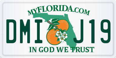 FL license plate DMIJ19