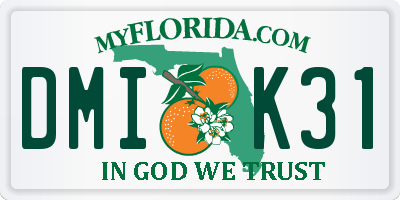 FL license plate DMIK31