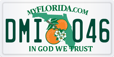 FL license plate DMIO46