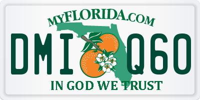 FL license plate DMIQ60