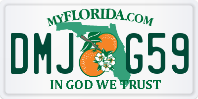 FL license plate DMJG59
