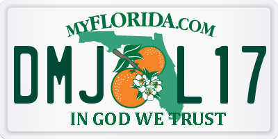 FL license plate DMJL17
