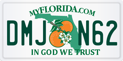 FL license plate DMJN62