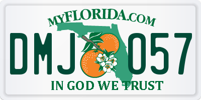 FL license plate DMJO57
