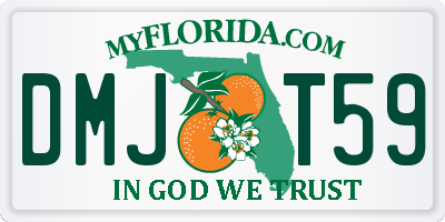 FL license plate DMJT59