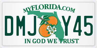 FL license plate DMJY45