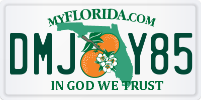 FL license plate DMJY85