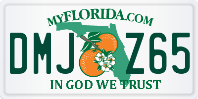 FL license plate DMJZ65